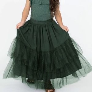 Joyfolie Ada Skirt in Forest Green (Size 2)